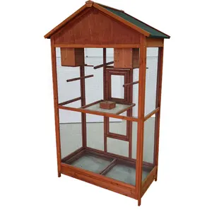 New design hot sale outdoor wooden bird cage