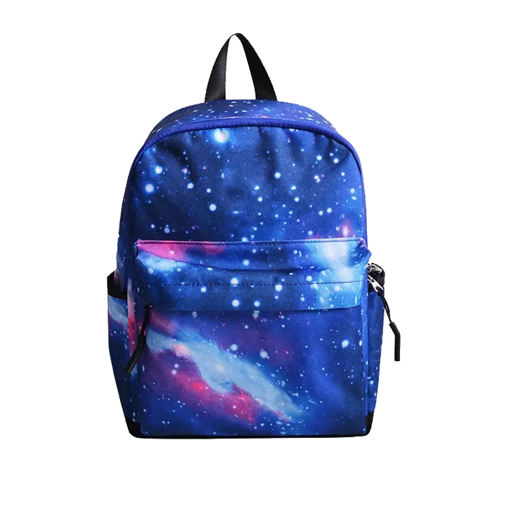 Classic Special Custom Sports Mini Purple Cosmic Backpack With Adjustable Shoulder Strap