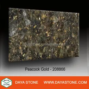 Peacock Gold Granite High Gloss Slab