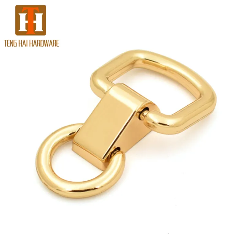 Wholesale metal bag fitting zinc alloy handbag ring for should strap