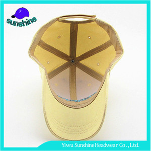 Logo Bordado personalizado Amarillo Tapas <span class=keywords><strong>Al</strong></span> Aire Libre resistente <span class=keywords><strong>al</strong></span> <span class=keywords><strong>Sol</strong></span> Del Verano Gorra de Béisbol <span class=keywords><strong>Al</strong></span> Por Mayor - Product Image 4