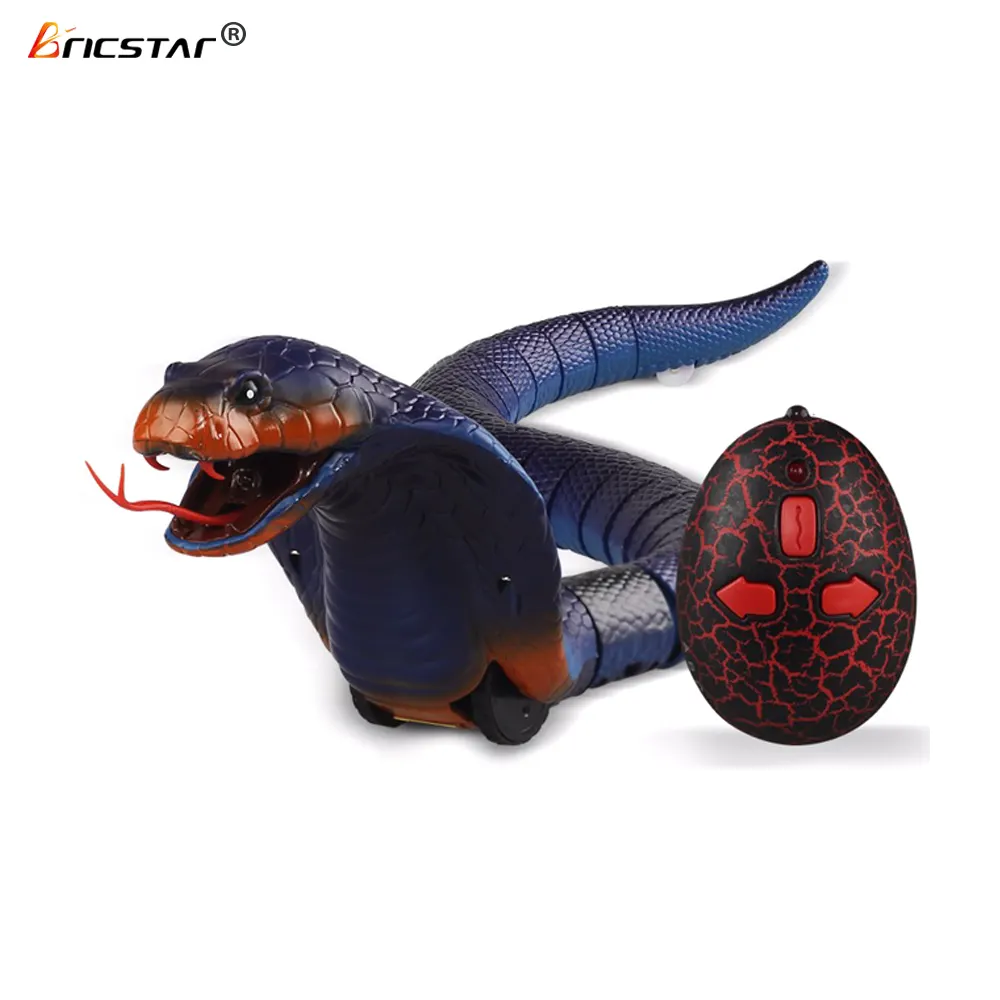 Bricstar 스푸핑 시뮬레이션 장난감 적외선 원격 제어 전자 플라스틱 장난감 뱀 현실적인