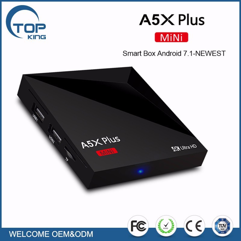 Top-King 2017 kodi 17.1 Android 7.1 TV A5X ADEMÁS de Cuatro Núcleos XBMC kodi 64bit 17.1