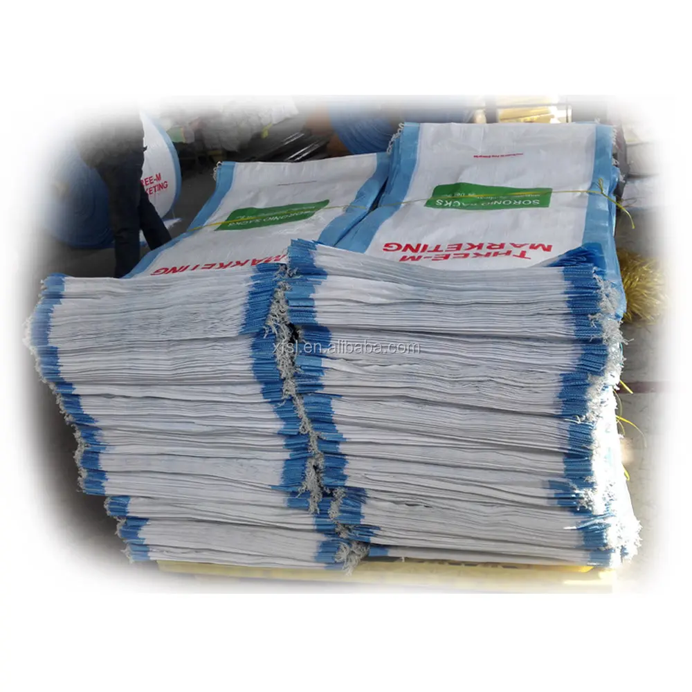 hot sales China wholesale white rice packing woven 25kg polypropylene bag from bag manufacturer