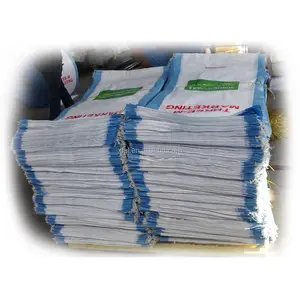 Hot sales China groothandel witte rijst verpakking geweven 25kg polypropyleen zak van tas fabrikant