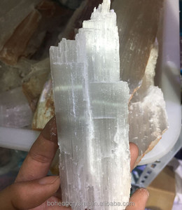 Blanco rough <span class=keywords><strong>selenita</strong></span> Cristal de yeso claro yeso satén spar - Product Image 1