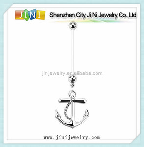 <span class=keywords><strong>Bio</strong></span> Flex Anchor grossesse nombril Belly Button Bar anneau - Product Image 1