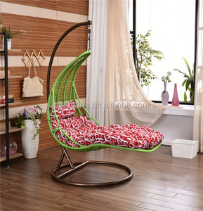 Modern Outdoor Rattan Hanging <strong>Chair</strong> with Metal Stand | Indoor/Outdoor Swing <strong>Chair</strong> - Product Image 2