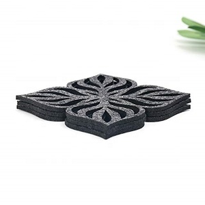 Tovagliette e sottobicchieri in feltro spesso 100% poliestere tagliati al Laser personalizzati per tavoli in <span class=keywords><strong>vetro</strong></span> - Product Image 3