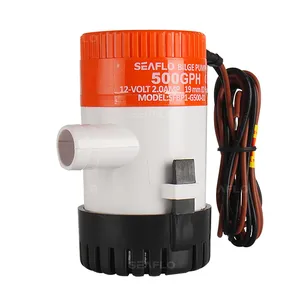 Pompe à eau sous-marine à moteur SEAFLO 500GPH 12 & 24V DC pour bateau de pêche et pompe de cale marine