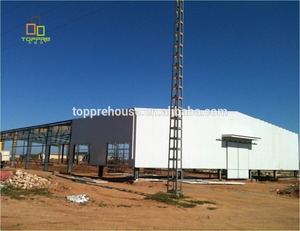 TOPPRE Maison préfabriquée d'<span class=keywords><strong>occasion</strong></span> à faible coût Entrepôt en acier Atelier de construction en fibre de verre Nz Entrepôt industriel bon marché - Product Image 2