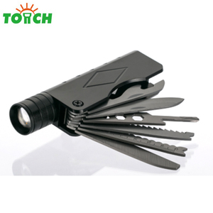 Đa Năng Chiến Thuật Dao Đèn Pin 500LM Đèn LED Đèn Lồng 3 Chế Độ Chống Nước Sạc Hợp Kim Nhôm Đèn Pin Tự Vệ - Product Image 2