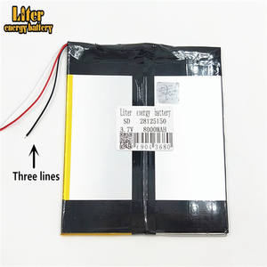 Linha <strong>3.</strong>7 V 28125150 8000 mAh Bateria lithiumion Pol&iacute;mero <strong>3</strong> Com Alta Qualidade Li-ion battery Tablet pc for tablet PC - Product Image 1