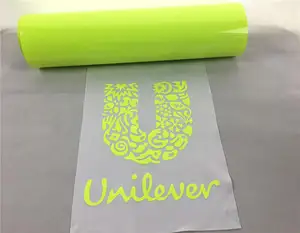 Ateş böceği zanaat ısı transferi vinil siluet ve Cricut, 50cm * 25m, neon sarı renk