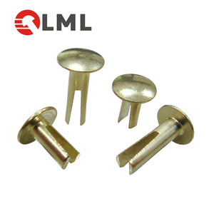 <span class=keywords><strong>Rivet</strong></span> fendu en acier inoxydable personnalisé, <span class=keywords><strong>rivet</strong></span> bifurqué en <span class=keywords><strong>laiton</strong></span> à tête <span class=keywords><strong>ronde</strong></span>, usine, <span class=keywords><strong>rivet</strong></span> fendu en cuivre - Product Image 4