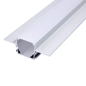 Impermeable al aire libre de extrusión incrustado Led perfil de aluminio para tira Led