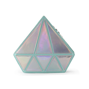 Offre Spéciale mode diamant forme shell beauté irisé lady cosmétique brosse sac, personnalisé 10pcs étanche PU VOYAGE maquillage sac - Product Image 3
