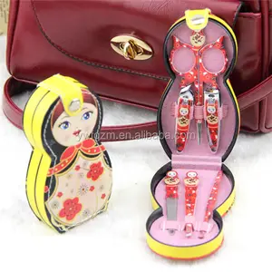 Wholesale Personal Care 6sets babushka doll manicure pedicure set