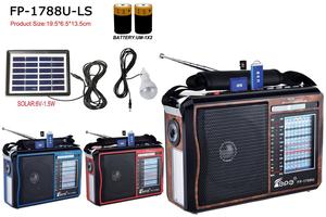 Radio Portátil de Onda Corta MW AM FM SW USB con Paneles Solares FP-1788U-Ls, al Por Mayor, Económico - Product Image 4