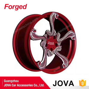 Rojo oscuro coche forjado llantas Australia 15 pulgadas 5 Lug rueda de coche IPW - Product Image 3