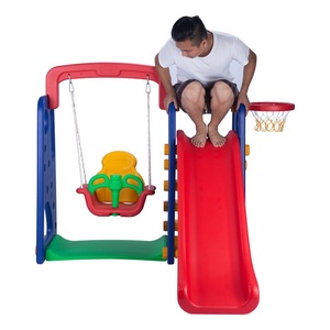 <strong>Outdoor</strong> <strong>Swing</strong> and Slide Combination Set for Kids &amp; Family Fun - Product Image 1