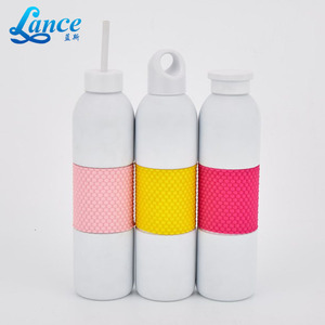 Bouteille d'eau en acier inoxydable isolée sous vide de 540 ml (18 oz) avec couvercle à poignée, revêtement en poudre mate, logo personnalisé, sans BPA, sport - Product Image 5