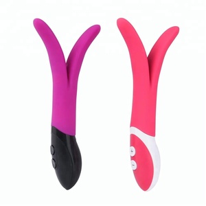 Climatizada impermeable niñas masturbación conejo masajeador G spot silicona Dual motors juguetes sexuales vibradores - Product Image 1