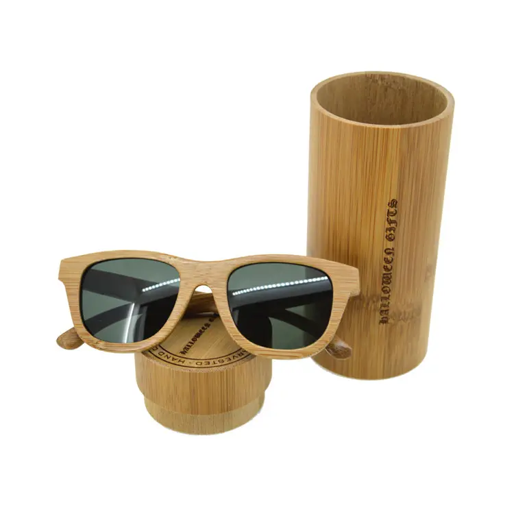 Hoge Kwaliteit Groothandel custom handgemaakte uv400 gepolariseerde houten zonnebril