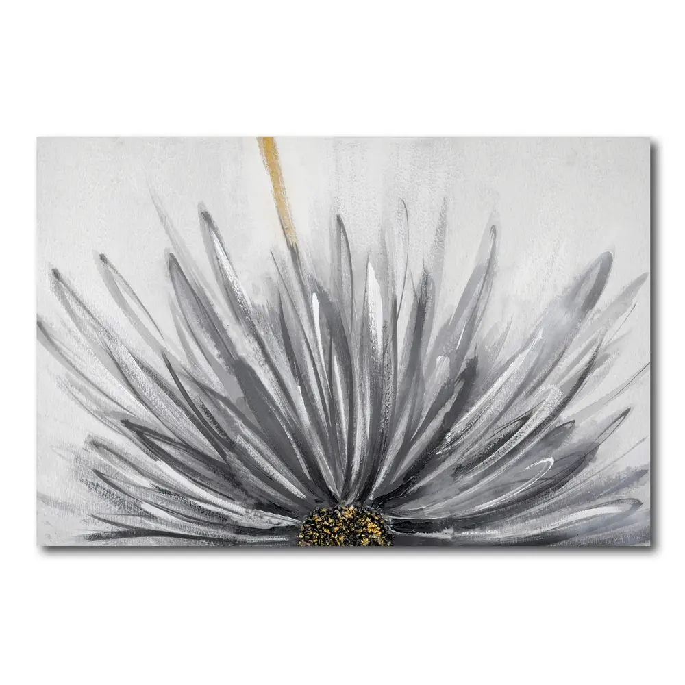 Wholesale Modern Abstract Flower Handmade Canvas Oil Painting Model Wall Art