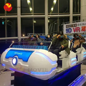 VR 9D Kursi Bioskop Keluarga Virtual Reality 12d Bioskop Jepang Vr Simulator 6 Tempat Duduk 9d Vr Kursi