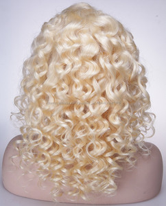 Meilleurs produits de vente européenne cheveux blonds pleines perruques de lacet pour les femmes blanches coiffures - Product Image 2
