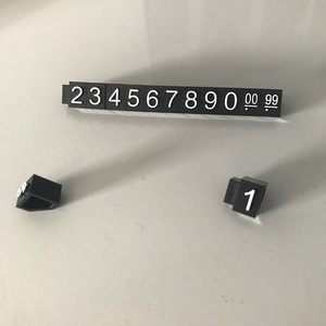 Mini Đồ Trang Sức Nhựa Rõ Ràng Giá Thẻ Giá Cubes Đối Với Trang Sức Hiển Thị Với Embossed Số - Product Image 2