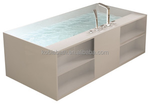 Cuarto de baño de la LETRA K-B1011 gratis <span class=keywords><strong>online</strong></span> personalizada superficie sólida bañera independiente - Product Image 5