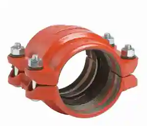 FM Approved Fire Fighting Parts Two Grooved End HDPE Coupling .