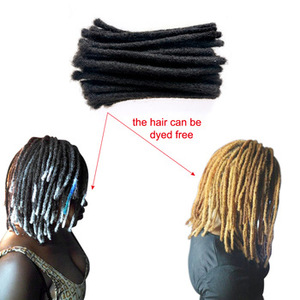 Extensions de cheveux au crochet tressées souples style Reggae Human Dreadlocks, tresses Afro Kinky <span class=keywords><strong>Dread</strong></span> Locs pour femmes africaines - Product Image 5