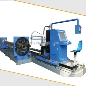 Free Software Upgrade Round Pipe And Rectangular Tube Multifunctional CNC Plasma Cutting Beveling Machine