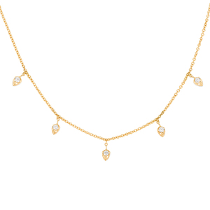 <strong>Lily</strong> Choker Pure 925 Sterling Silver Handmade CZ Collar <strong>Necklace</strong> - Product Image 1