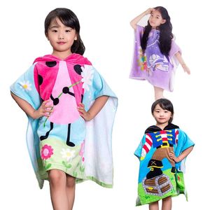 <span class=keywords><strong>Poncho</strong></span> con cappuccio stampato con animale per ragazze asciugamano ad asciugatura rapida per bagno e spiaggia - Product Image 6