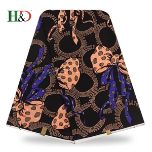 H & D Top 10 Alibaba Chine Véritable Vraie Cire 6 Yards Africain Imprimé <span class=keywords><strong>Tissu</strong></span> De Soie Pour <span class=keywords><strong>la</strong></span> Vente En Gros - Product Image 5