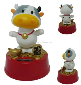 ABS solar toy dancing cow