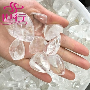 Pietra Naturale <span class=keywords><strong>di</strong></span> Quarzo Cristallino Levigata e Lucidata, <span class=keywords><strong>Cristalli</strong></span> Levigati - Product Image 1