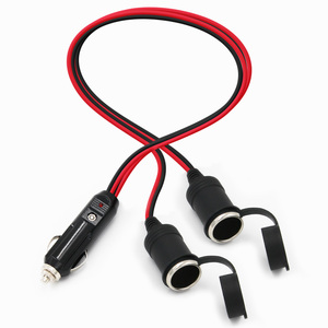 ปลั๊กอะแดปเตอร์จ่ายไฟ12V แบบคู่,ที่ชาร์จในรถยนต์<span class=keywords><strong>2</strong></span>ช่องพร้อมช่องเสียบที่จุดบุหรี่คู่ - Product Image 5