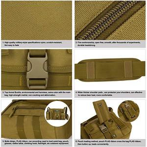 Bolso de hombro táctico para <span class=keywords><strong>hombre</strong></span>, bolsa de hombro táctica de <span class=keywords><strong>camuflaje</strong></span>, resistente al agua, con correa única, para viaje al aire libre, OEM - Product Image 5