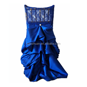 <span class=keywords><strong>Fundas</strong></span> de <span class=keywords><strong>Silla</strong></span> Blancas de Tafetán con Encaje Personalizadas, Decoración para Bodas, <span class=keywords><strong>Fundas</strong></span> para Sillas de Banquete, <span class=keywords><strong>Fundas</strong></span> para Sillas de Boda - Product Image 1