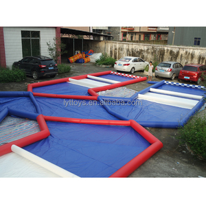 Высокое качество открытый спортивные игры надувной автомобиль гоночный трек - Product Image 6