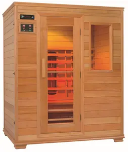 Sauna al aire libre/sauna/Rojo/cicuta/abeto sala de sauna para 4 personas