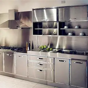 Metal depolama mutfak lavabo dolabı tasarımları