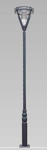 Botou hengsheng suministrado calidad moldeada barato calle de aluminio poste de luz HS-HG-1 - Product Image 3