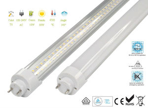 <span class=keywords><strong>Tube</strong></span> <span class=keywords><strong>LED</strong></span> Type <span class=keywords><strong>T8</strong></span> 90-277Vac 0600mm 120° 10W [18W Néon] 3000K SMD2835 - Product Image 4
