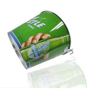 Xô Đá Mạ Kẽm Thùng Bia Kim Loại Tùy Chỉnh Có Tay Cầm - Product Image 5